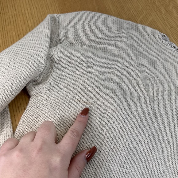 NWT Vintage Bentley L-mart Women's XL Embroidered Tan Sweater Floral & Faux Pear - Picture 9 of 9